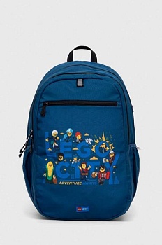 foto дитячий рюкзак lego колір синій великий візерунок