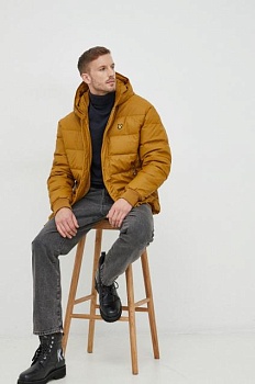 foto куртка lyle & scott мужская цвет золотой зимняя