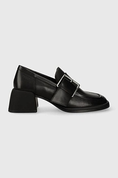 foto кожаные туфли vagabond shoemakers ansie цвет чёрный каблук кирпичик 5645.101.20