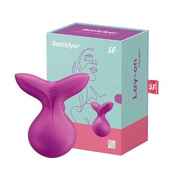 foto клиторальный вибратор satisfyer viva la vulva 3 фиолетовый, 1 шт
