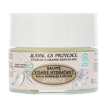 foto увлажняющий бальзам для лица jeanne en provence bio almond moisturizing face balm, 50 мл