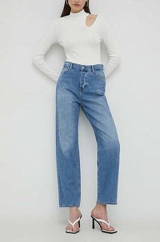 foto джинсы mustang style ava wide loose женские высокая посадка