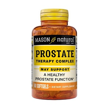 foto диетическая добавка в капсулах mason natural prostate therapy complex комплекс терапии простаты, 60 шт