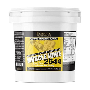 foto диетическая добавка гейнер в порошке ultimate nutrition muscle juice 2544 банан, 4.75 кг