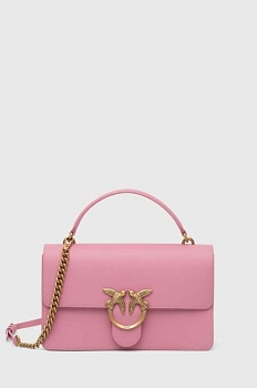 foto шкіряна сумочка pinko колір рожевий 100072 a0f1