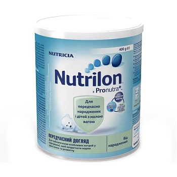 foto сухая молочная смесь nutrilon преждевременный уход, для питания преждевременно рожденных и детей с малым весом, от рождения, 400 г