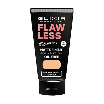 foto тональний крем для обличчя elixir flaw less matte finish foundation 362 soft beige, 30 мл