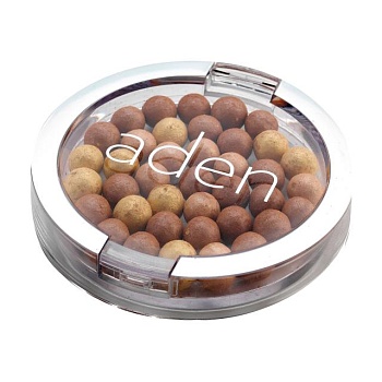 foto пудра в кульках для обличчя aden powder pearls 03 almond, 21 г