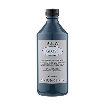 foto деміперманентний фарбник davines view gloss для блиску волосся, 500 мл