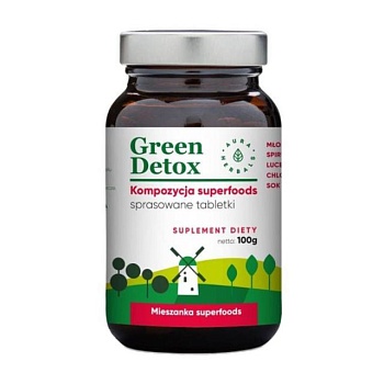 foto дієтична добавка в таблетках aura herbals green detox, 72 шт