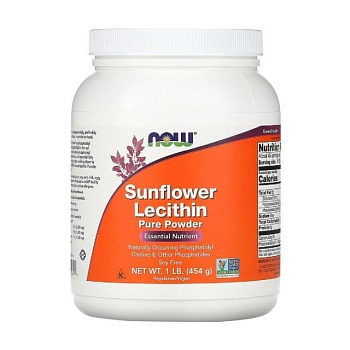 foto диетическая добавка в порошке now foods sunflower liquid lecithin подсолнечный лецитин, 454 г