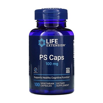foto диетическая добавка в капсулах life extension ps caps phosphatidylserine фосфатидилсерин, 100 мг, 100 шт