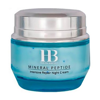 foto нічний крем для обличчя health and beauty mineral peptide intensive repair night cream для інтенсивного відновлення шкіри, 50 мл
