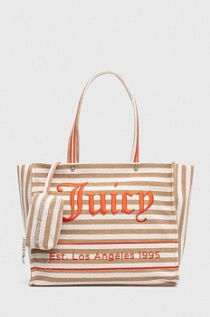 foto пляжная сумка juicy couture цвет бежевый