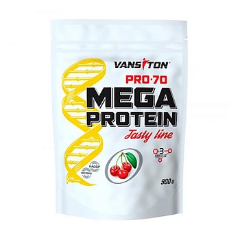 foto диетическая добавка протеин vansiton mega protein pro-70 вишня, 900 г