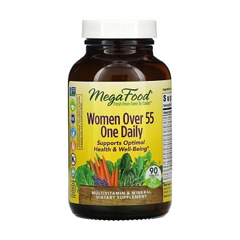 foto харчова добавка мультивітаміни та мінерали в таблетках megafood women over 55 one daily для жінок, 90 шт