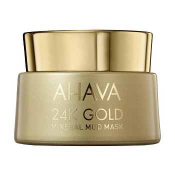 foto маска для лица ahava 24k gold mineral mud mask на основе золота, 50 мл