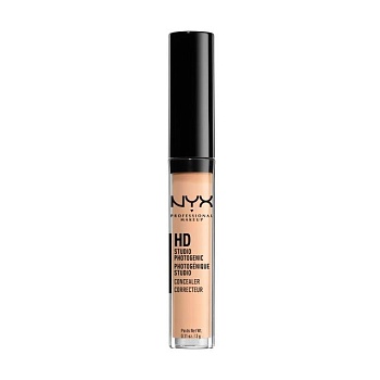 foto консилер для обличчя nyx professional makeup hd studio photogenic concealer wand 03.5 nude beige, 3 г