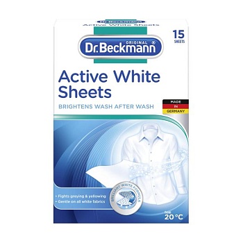 foto салфетки для обновления белого цвета ткани dr. beckmann, 15 шт