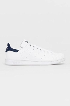 foto черевики adidas originals колір білий на плоскому ходу h68621-wht/dkblu
