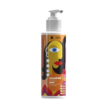 foto шампунь hiskin art line shampoo для сухих и поврежденных волос, 300 мл