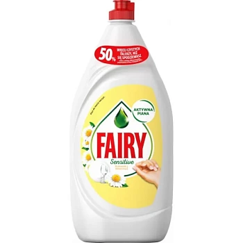 foto засіб для ручного миття посуду fairy ромашка и витамин е 1,35 л