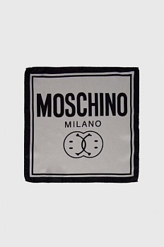 foto карманный платок из шелка moschino x smiley цвет серый