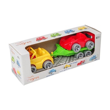 foto набор авто tigres wader kid cars sport кабриолет + гонка, 3 предмета, от 1 года, 26 см (39542)