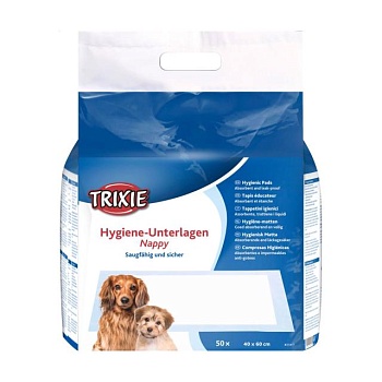 foto пеленки для собак trixie, 40*60 см, 50 шт