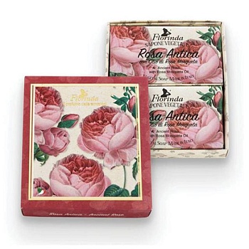 foto набір мила florinda rosa antica soap антична троянда, 2*200 г