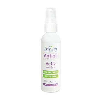 foto спрей для обличчя salcura antiac activ liquid spray проти акне, 100 мл