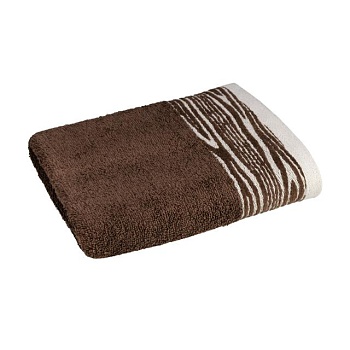 foto махровое полотенце для ванной home line tree темно-коричневое, 50*90, 1 шт (101999)