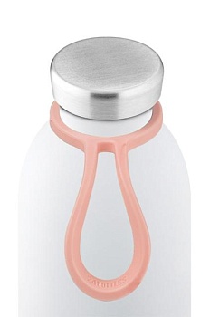 foto 24bottles - карабин для бутылок bottle.tie.lightpink-pinkmarble