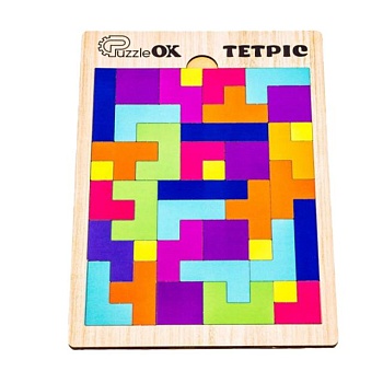 foto дерев'яна головоломка puzzleok тетріс, від 4 років (puza4-70063)