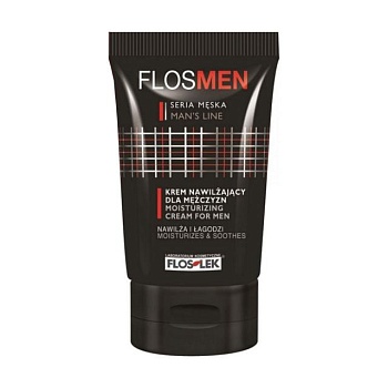 foto мужской увлажняющий крем для лица floslek flosmen moisturizing cream, 50 мл