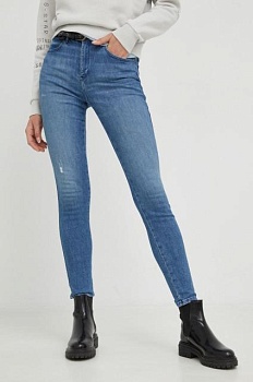 foto джинсы wrangler high rise skinny heath женские высокая посадка