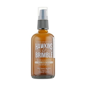 foto мужской увлажнающий крем для лица hawkins & brimble oil control moisturiser для жирной кожи, 100 мл