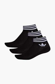 foto шкарпетки adidas originals 3-pack колір чорний ee1151-black