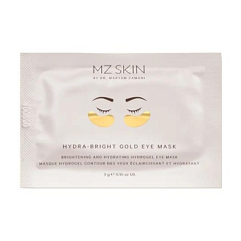 foto гидрогелевые патчи для кожи вокруг глаз mz skin hydra-bright gold eye mask, 1 пара