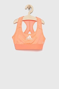 foto дитячий спортивний бюстгальтер adidas performance hd4353 колір рожевий