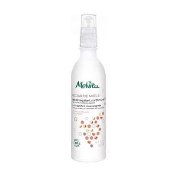 foto очищувальне молочко для обличчя melvita nectar de miels 3-in-1 comfort cleansing milk, 200 мл