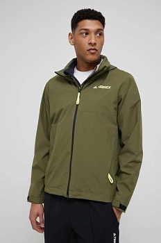 foto куртка outdoor adidas terrex колір зелений