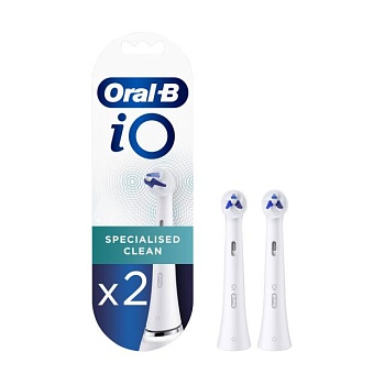 foto змінні насадки до електричної зубної щітки oral-b io спеціалізоване чищення, 2 шт