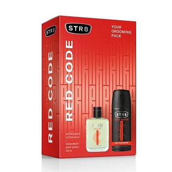 foto парфумований набір чоловічий str8 red code (лосьйон після гоління, 50 мл + дезодорант, 150 мл)