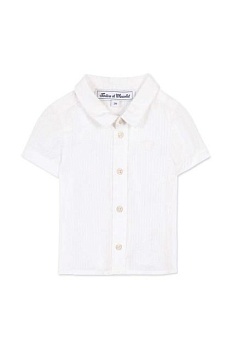 foto детская хлопковая рубашка tartine et chocolat цвет белый