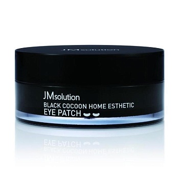 foto ультразволожувальні патчі для шкіри навколо очей jm solution black cocoon home esthetic eye patch з екстрактом чорного кокона, 60 шт
