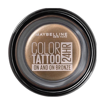 foto кремові тіні для повік maybelline new york color tattoo 24hr by eyestudio 35 on & on bronze, 3.5 г