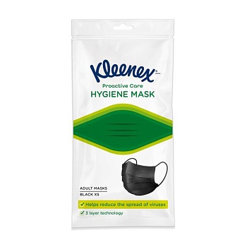 foto защитная маска для лица kleenex hygiene mask, 5 шт