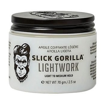 foto глина для укладки волос slick gorilla lightwork средней фиксации, 70 г
