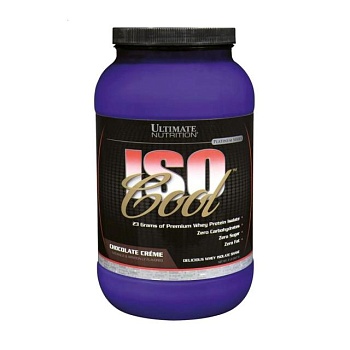 foto дієтична добавка ізолят сироваткового протеїн в порошку ultimate nutrition isocool шоколадний крем, 907 г